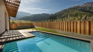Hotel Paradies - South Tyrol | Italy - Outdoor pool with mountain views Outdoor pool with mountain views | Hotel Paradies - South Tyrol | Italy