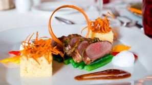 RoLigio & Wellness Resort Romantischer Winkel – Bad Sachsa | Harz - Wild boar fillet with polenta Wild boar fillet with polenta at the restaurant at RoLigio & Wellness Resort Romantischer Winkel – Bad Sachsa | Harz