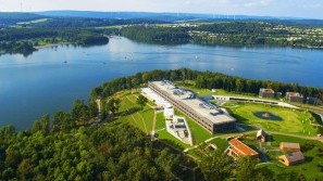 Seezeitlodge - Hotel & Spa | Bostalsee | St. Wendel - Saarland Flight over Seezeitlodge - Hotel & Spa | Bostalsee | St. Wendel - Saarland