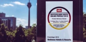 N-TV Award für die Wellness-Hotels & Resorts 2019 Deutschlands beste online Portale Wellness-Reisen