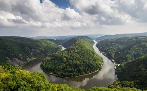 Wellness in Saarland View of the Saarschleife in Saarland