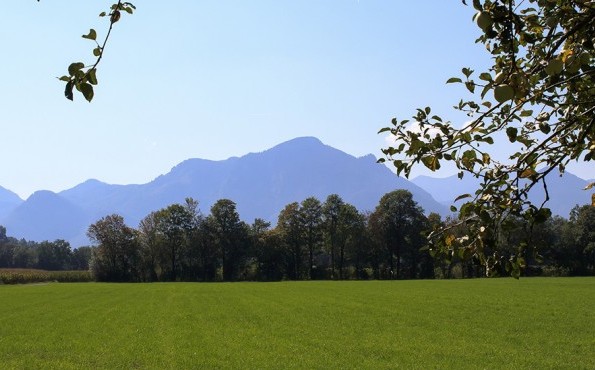 Wellness in the Inn Valley | Bavaria View from the Inn Valley to the Bavarian mountains | Bavaria