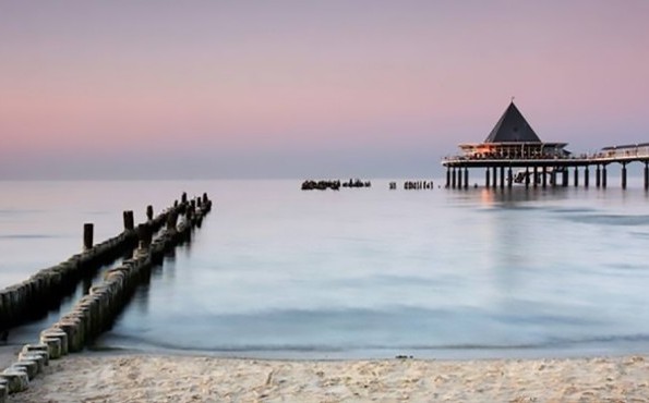 Wellness auf der Ostseeinsel Usedom | Ostsee | Strandhotel Ostseeblick Sonnenaufgang am Strand von Usedom | Ostsee | Strandhotel Ostseeblick