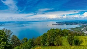 Wellness in Vorarlberg | Austria | MentalSpa-Resort Fritsch am Berg View of Lake Constance and the Lindau Island | MentalSpa-Resort Fritsch am Berg