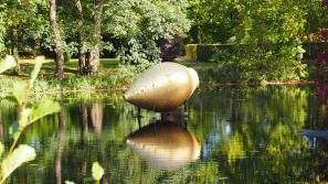 Niederrhein - Schloss Moyland | Blick über den Gartenteich Blick über den Gartenteich von Schloss-Moyland | Niederrhein