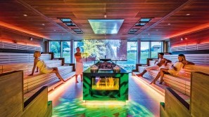 Taking a sauna in a Wellness Hotel - Hotel Mooshof Taking a sauna in a Wellness Hotel - Hotel Mooshof